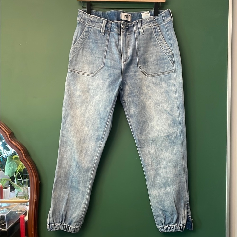 PAIGE Mayslie Jogger Jeans Women's 29 Summer Casual Cropped